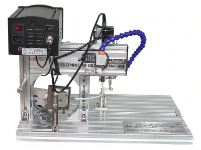 Półautomatyczna lutownica do złączy USB, Micro USB, Type C - 205H - Automatyczna lutownica