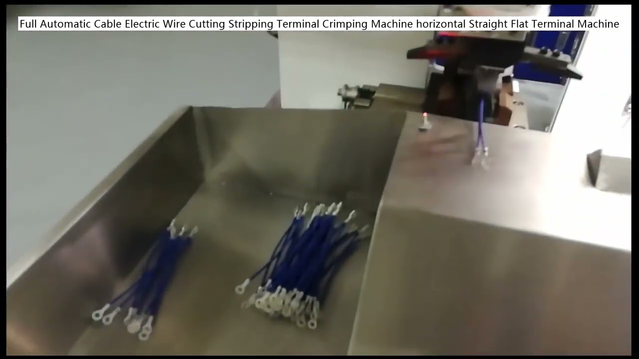 Full Automatic Cable Electric Wire Cutting Stripping Terminal Crimping Machine
