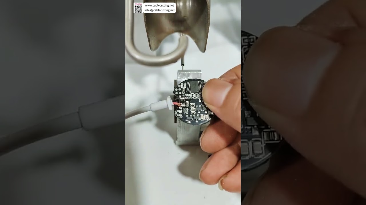 Półautomatyczna lutownica do ładowarek bezprzewodowych – precyzyjne spawanie cewek elektronicznych