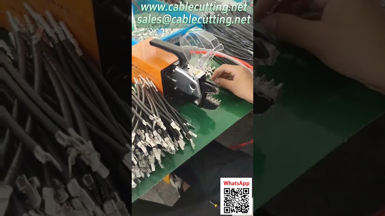 【AM 10氣動壓線鉗】工廠壓接實拍影片