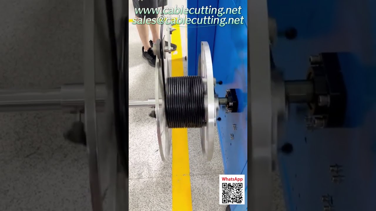 Large Diameter Cable Winder Auto-Meter, Cut & Traverse for Power Cables