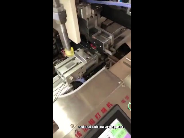 Five wires terminal crimping tipping machine, automatic terminal crimping machine