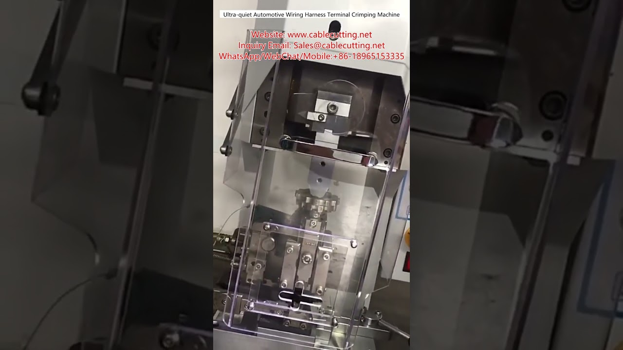 Ultra quiet Automotive Wiring Harness Terminal Crimping Machine