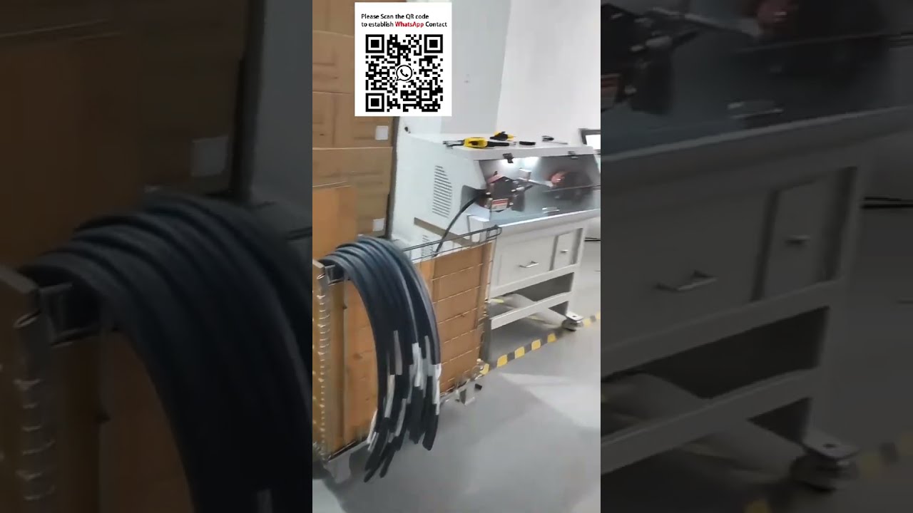 Kompletna linia do obróbki kabli EV 150mm² – wytrzymała, odwijanie, cięcie i stripping