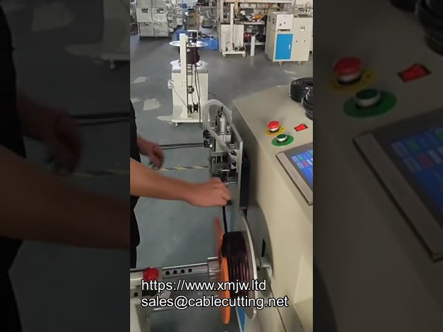 Automatic Winding Tying Counter Cutter Cable Machine Have Wire Ordering Function