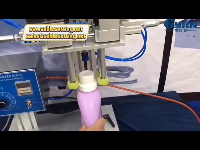 Pneumatic Glass and Plastic Perfume Bottle Screw Capping Machine and Crimper