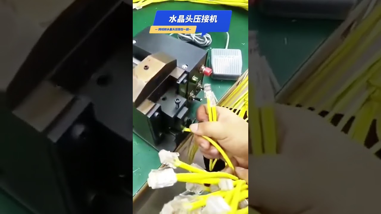 Crystal Head Crimping Machine Working Real Shot Equipment#factory #machine#cablewirestrippingmachine