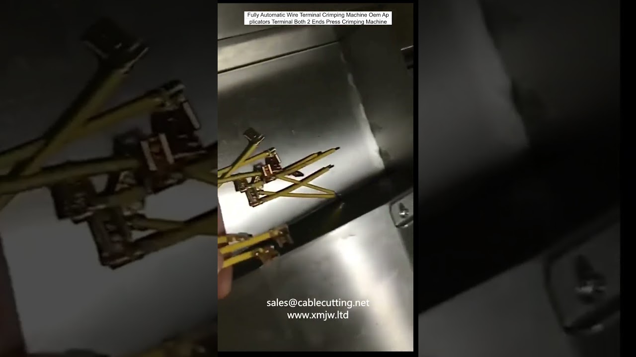 Fully Automatic Wire Terminal Crimping Machine Oem Applicators Terminal Both 2 Ends Press Crimping M