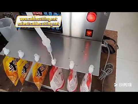 Electric quantitative doypack packed fresh milk drinks Liquid filling machine