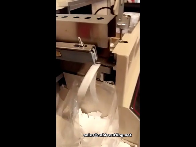 Automatic high speed washcare label cutting machine, Tape cutting machine