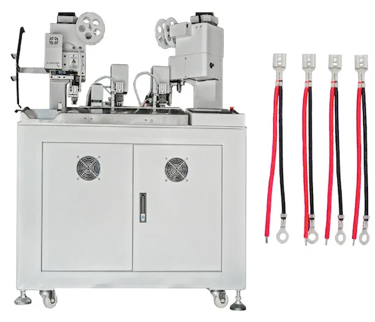 Auto Three-Side Double Wire Crimping WPM-038F - Automatic Wire Crimping Machine